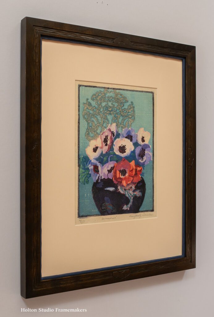 Framed Margaret Patterson block print