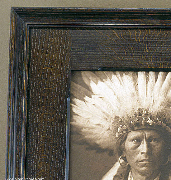 Garfield-w-flat-dtl-web Detail of framed photogravure with chamfered flat