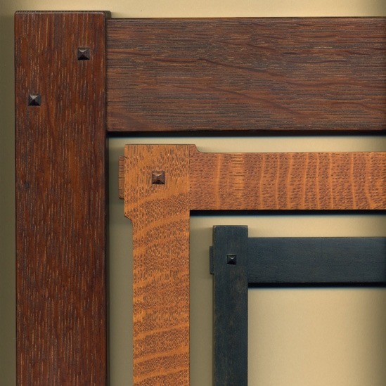 Mortise-and-tenon frame corners