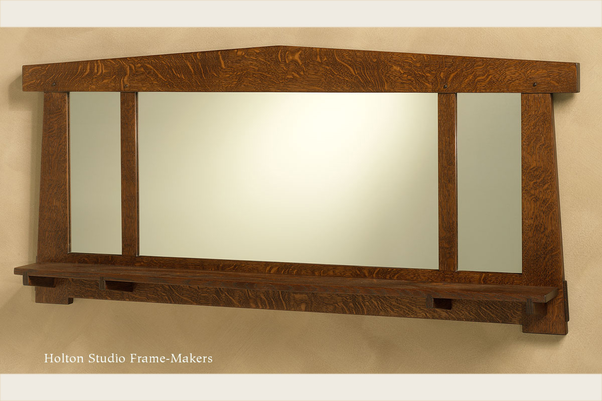 Overmantel mirror with shelf No. MS 121