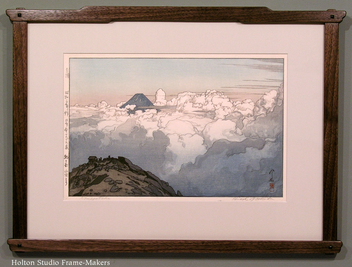 H. Yoshida print, framed