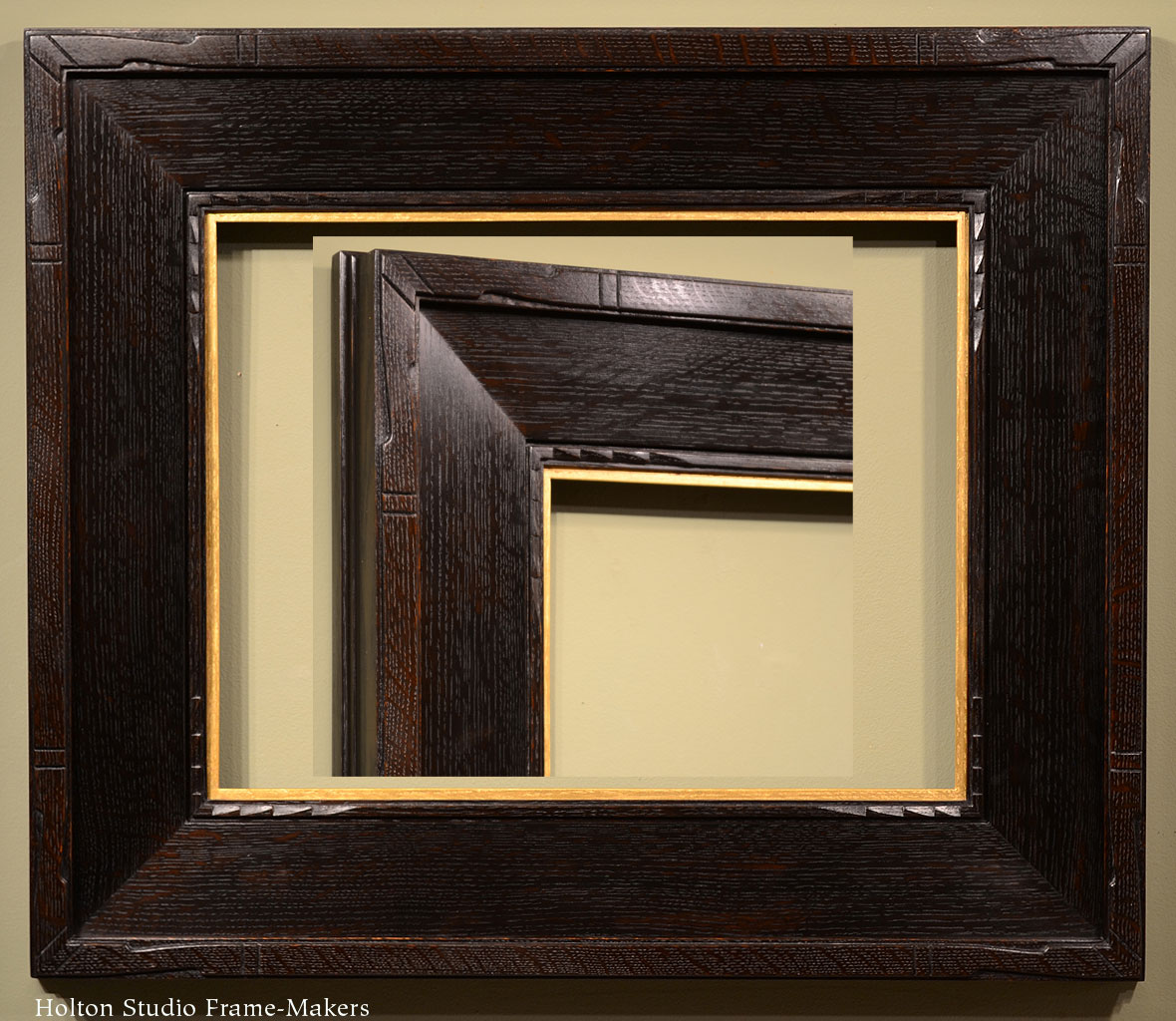 Ready Made Picture Frames Holton Studio Frame Makers Sf Bay Area Item 13 018 Compound Carved Slope 4 1 Withgilt Slip 14 X 18 880