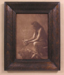 ES Curtis print, "Incense Over a Medicine Bundle—Hidatsa" in frame No. 503