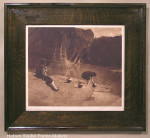 Curtis print, "At the Old Well of Acoma", in frame No. 143.