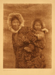 Curtis print, "Woman and Child — Nunivak"