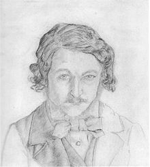 William Morris, self-portrait at age 22