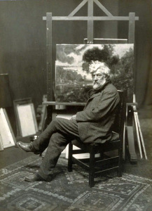 William Keith in his studio