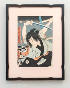 framed Kunisada print
