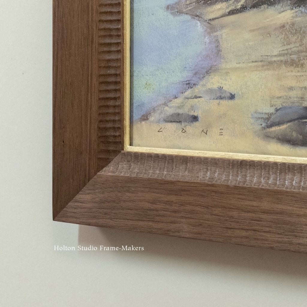 Detail, framed Bill Cone pastel