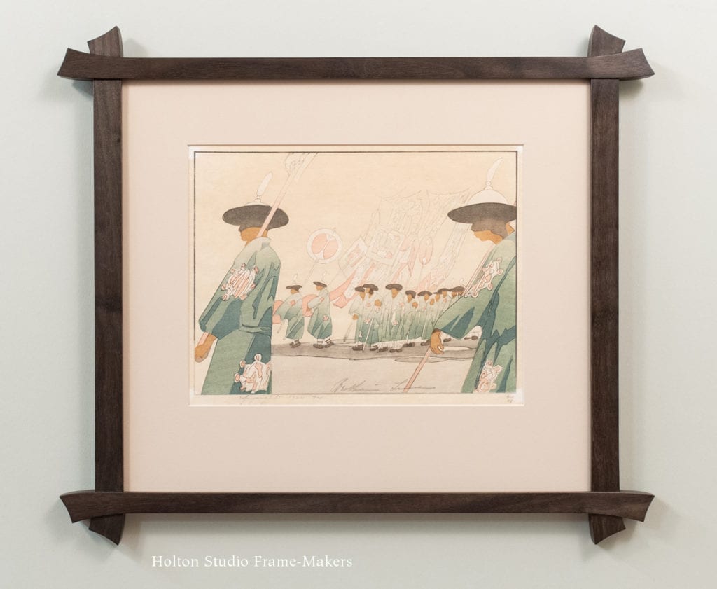 Framed Bertha Lum print