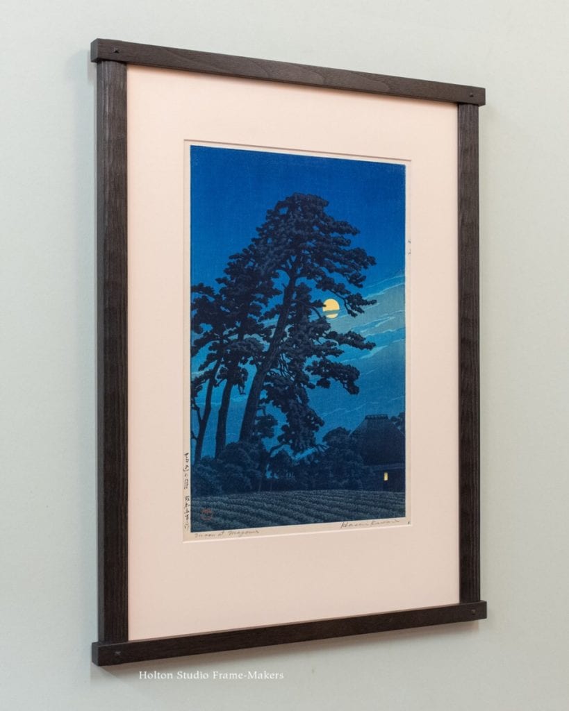 Framed Hasui print