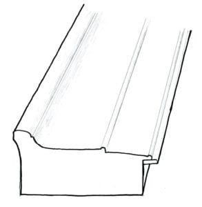 sketch of picture frame profile