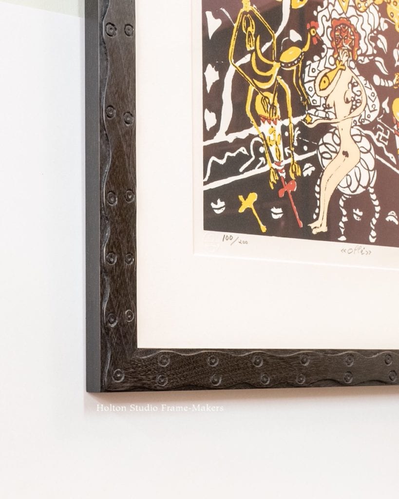 Corner detail frame on Eduardo Michaelsen print