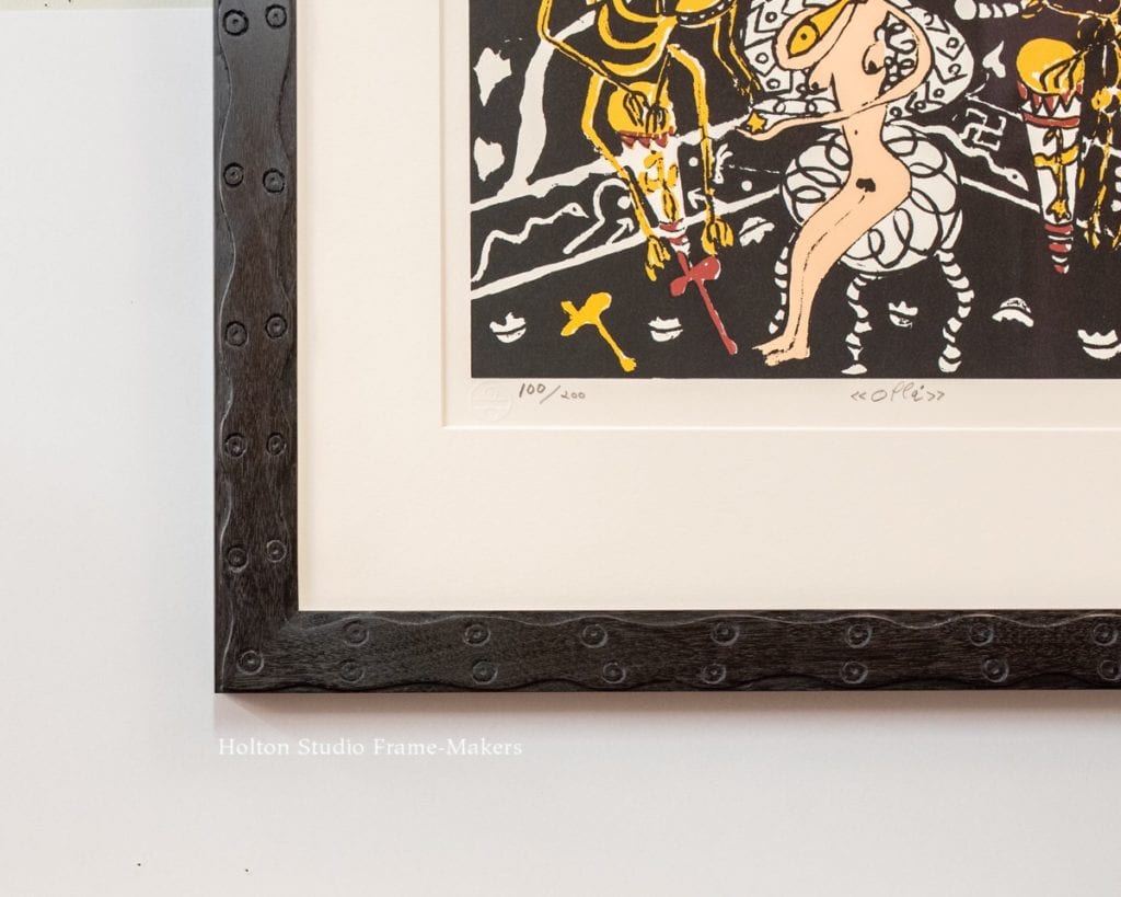 Corner detail frame on Eduardo Michaelsen print