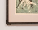 Framed Bressler-Roth print, frame detail