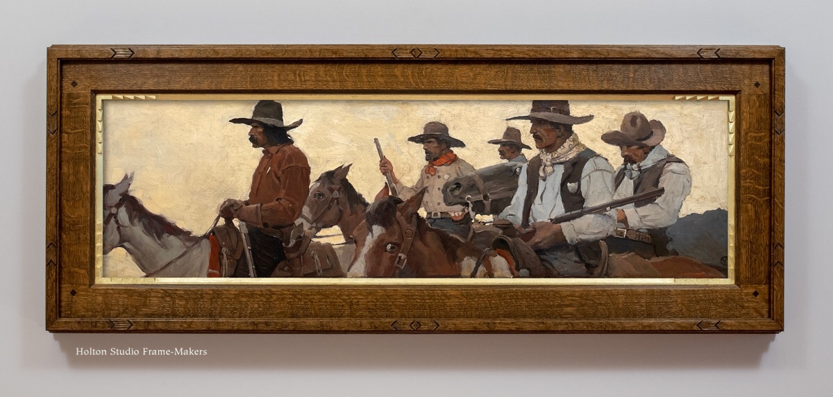 Framed NC Wyeth painting