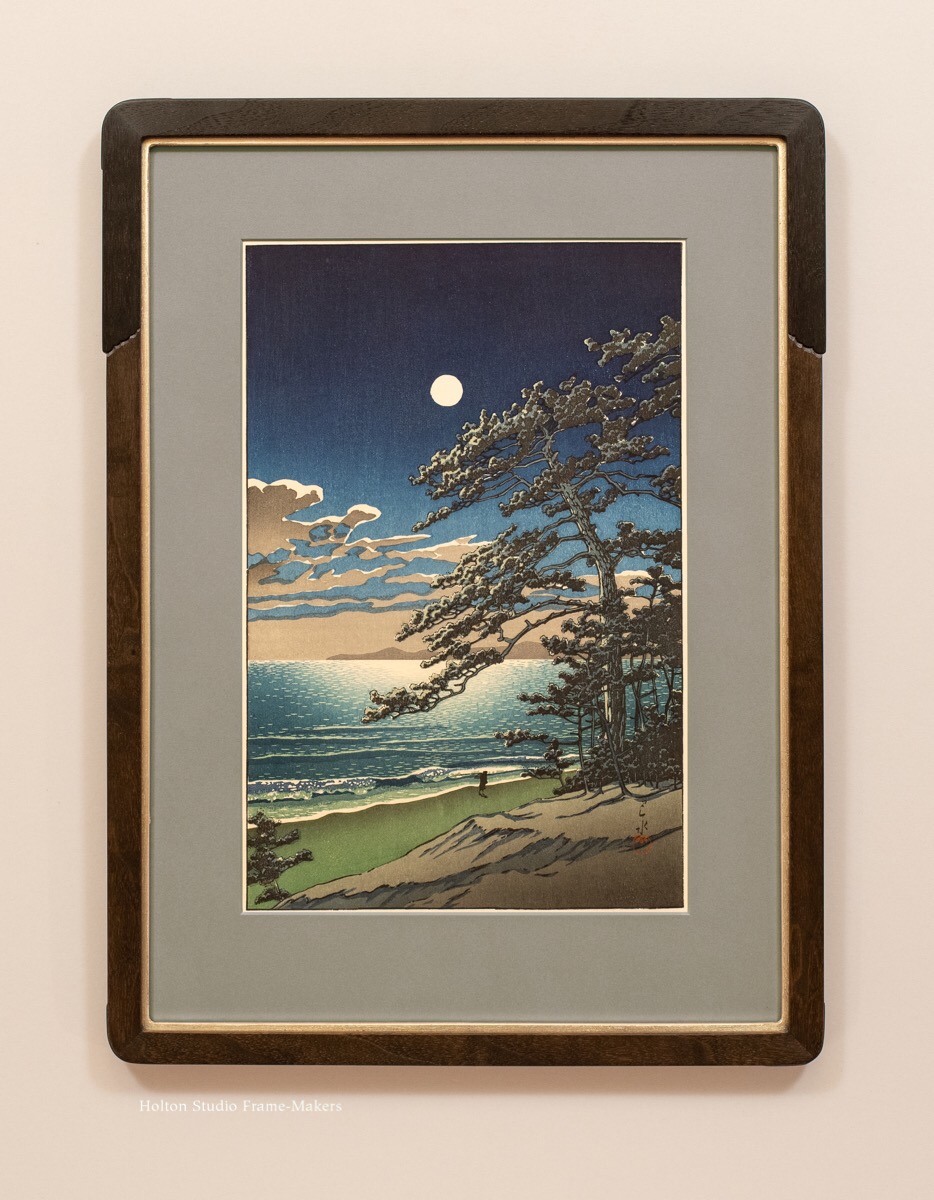 Kawase Hasui print, framed