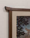 Framed Koitsu print, frame detail