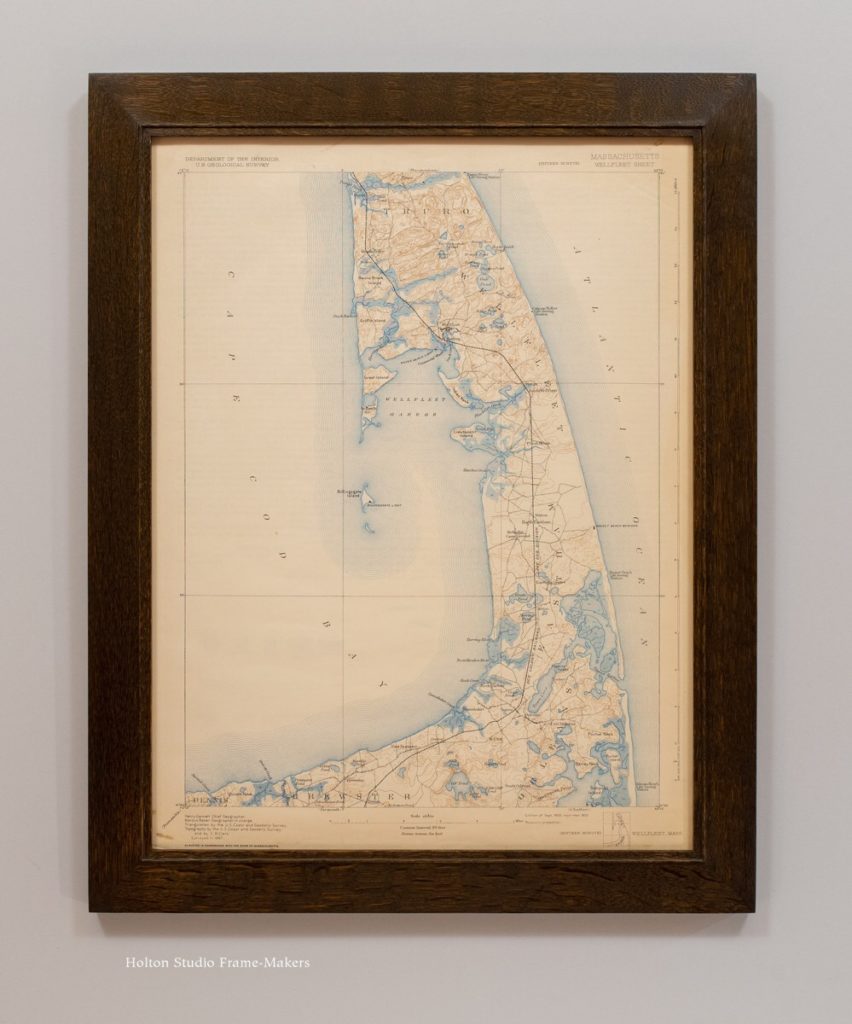Framed map of Cape Cod