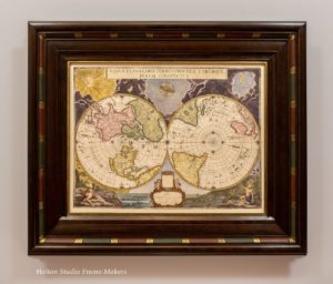 Framed Joan Blaeu map