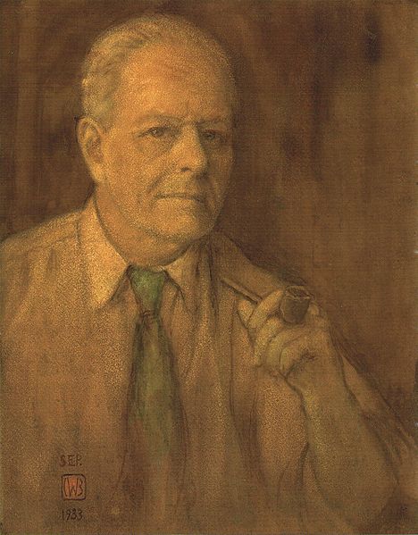 Charles W Bartlett self portrait