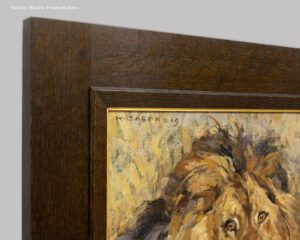 H Casprzig painting of lion