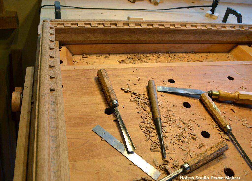 Picture frame carving