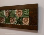Framed William DeMorgan tiles