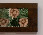 Framed William DeMorgan tiles