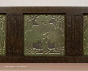 Set of framed Marblehead (Arthur Baggs) tiles