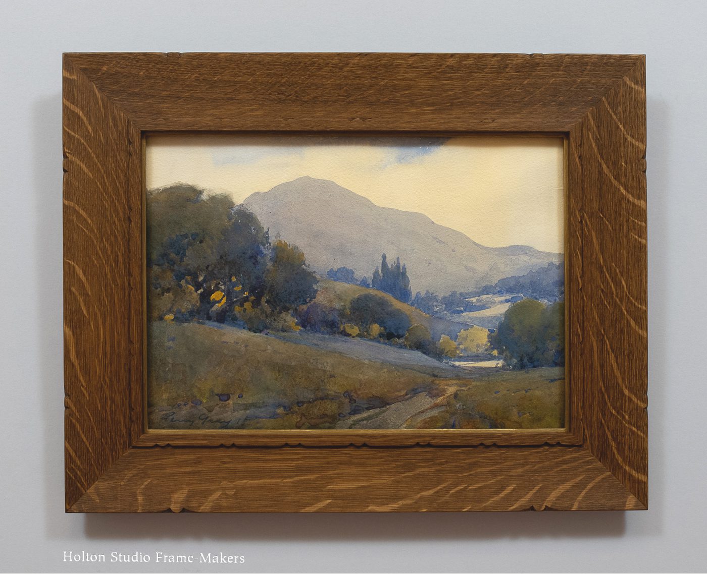 Framed Percy Gray painting