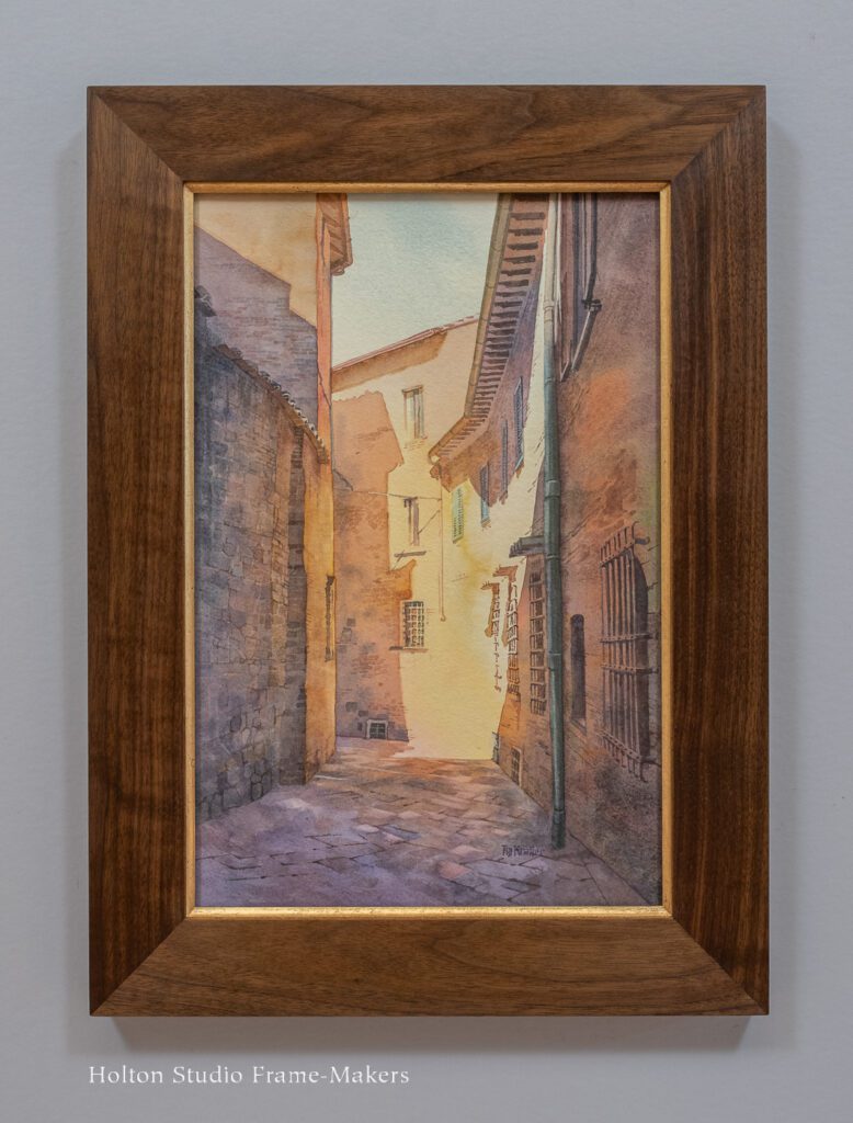 Framed Tia Kratter painting