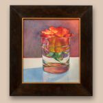 Framed Tia Kratter watercolor