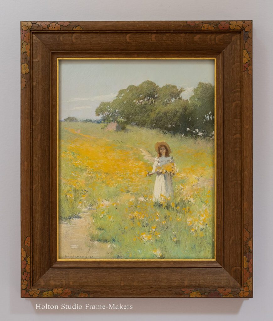 Framed Arthur Mathews pastel
