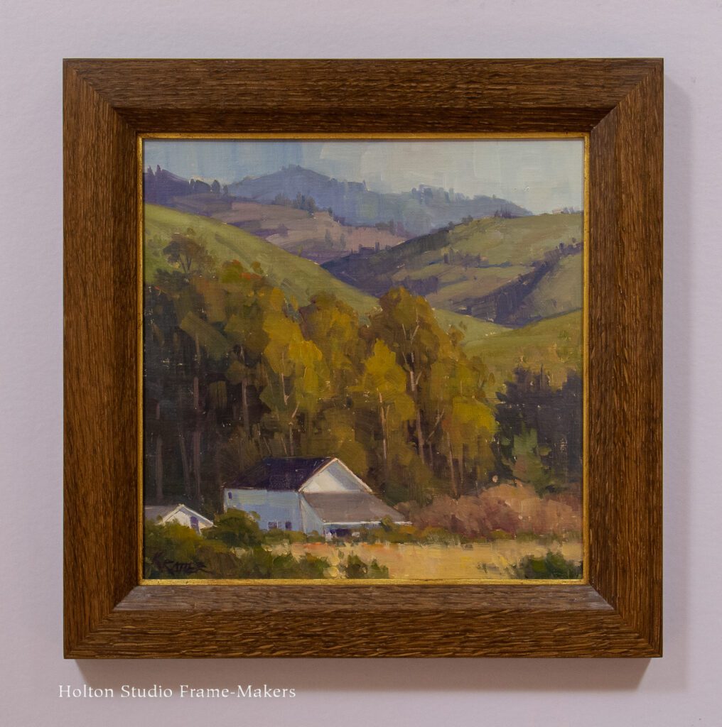 Framed Paul Kratter painting