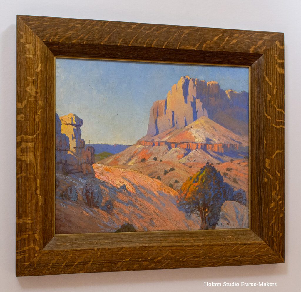 Framed Carl Redin painting