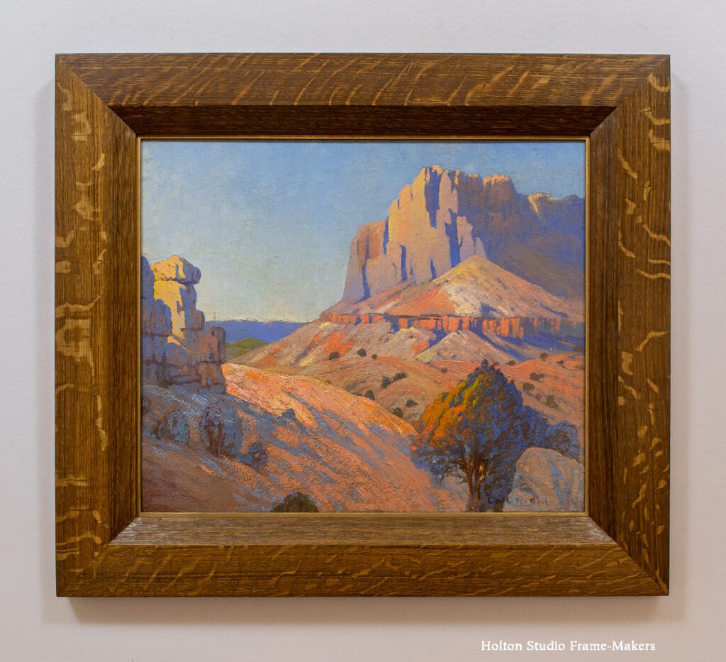 Framed Carl Redin painting