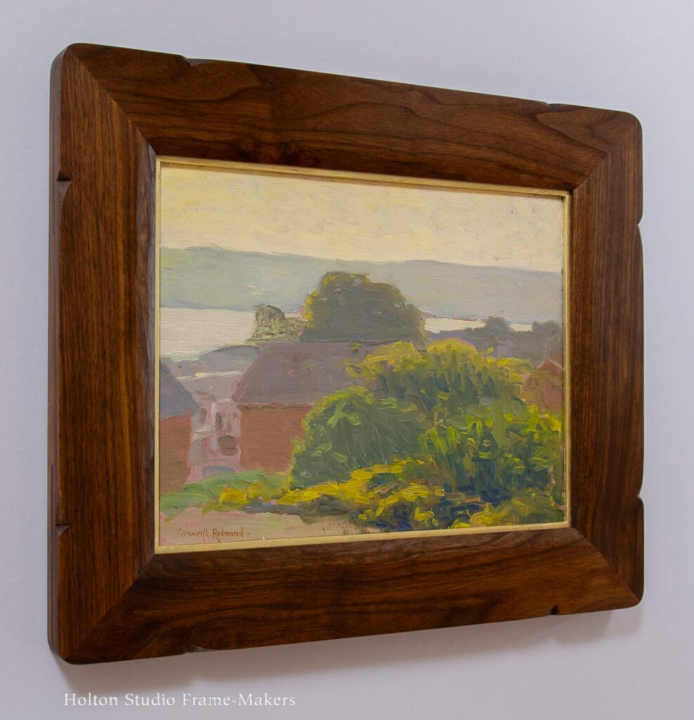 Framed Granville Redmond painting