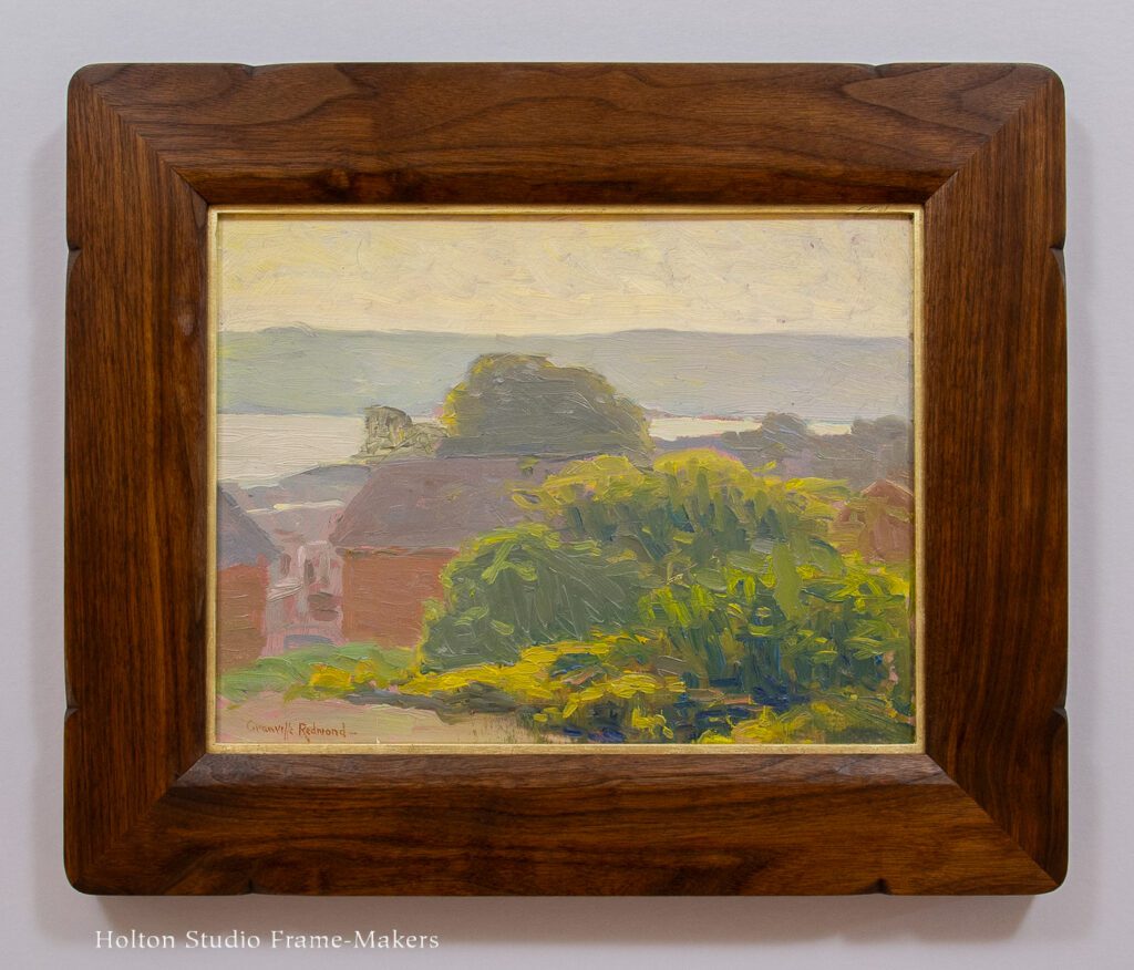 Framed Granville Redmond painting